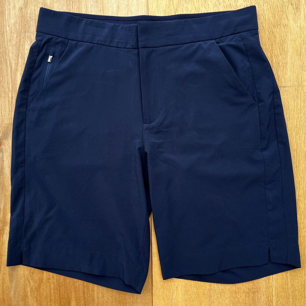 ATHLETA TRIBECA 7” BERMUDA SHORT Women’s sz 6 Navy Blue Athletic Outdoor Shorts